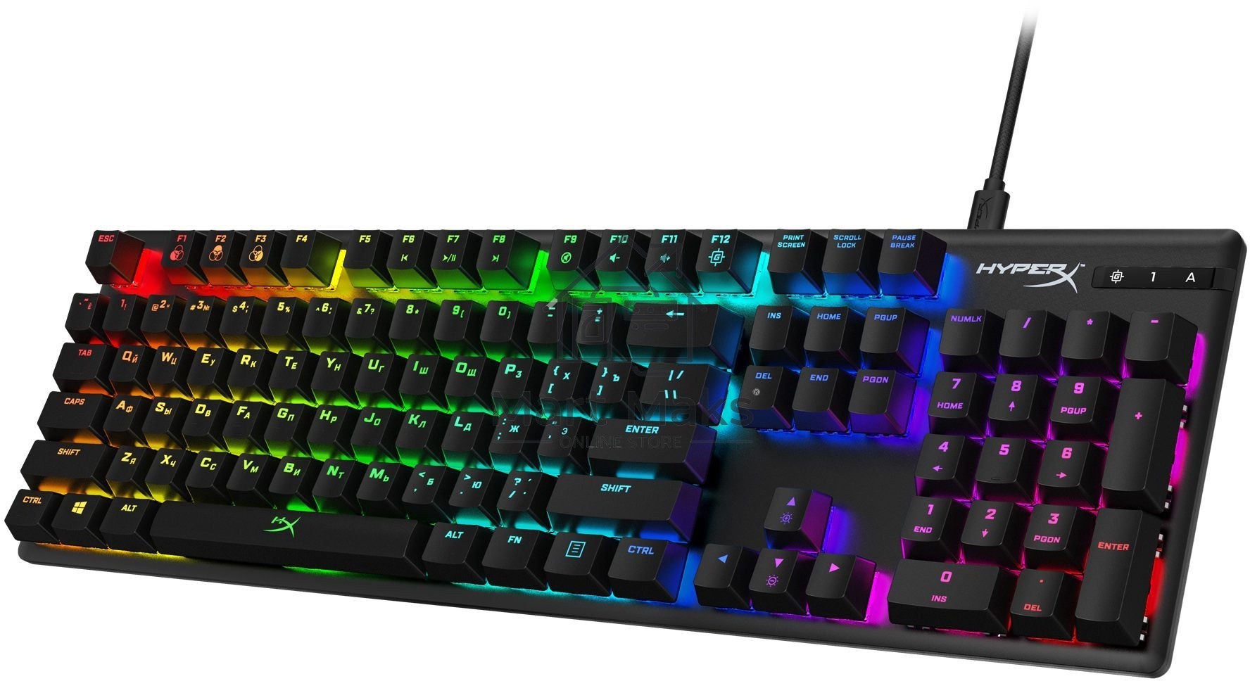 Клавиатура HyperX Alloy Origins (4P4F6AA#ABA) проводная, USB, черный