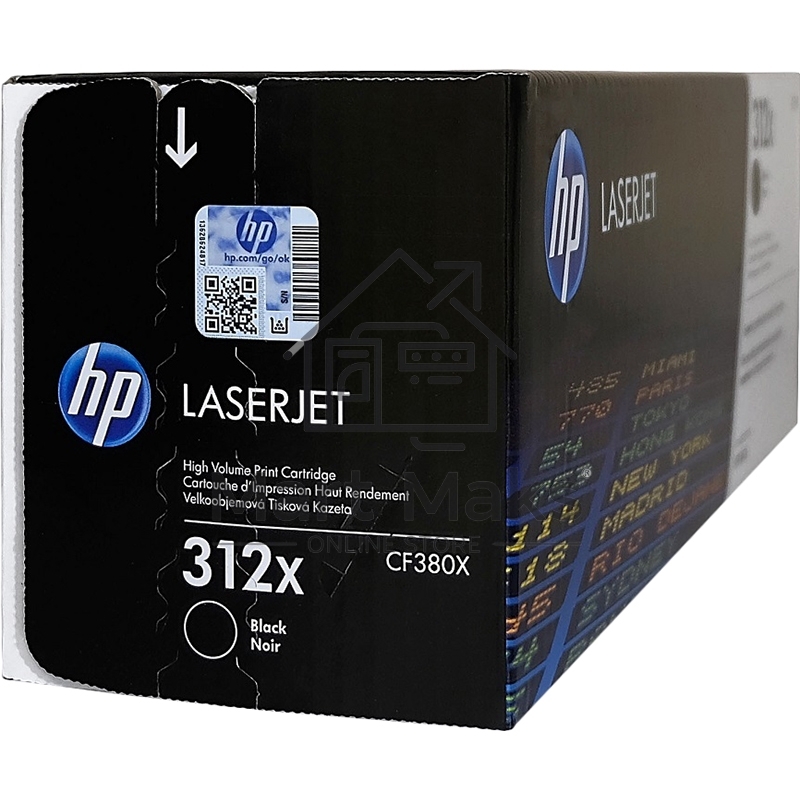 Тонер Картридж HP 312A CF380X черный для HP CLJ Pro M476 (4400стр.)
