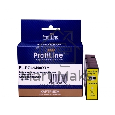 Картридж струйный ProfiLine PL-PGI-1400XLY для принтеров Canon MB2040/MB2140/MB2340/MB2740 с чернилами Yellow