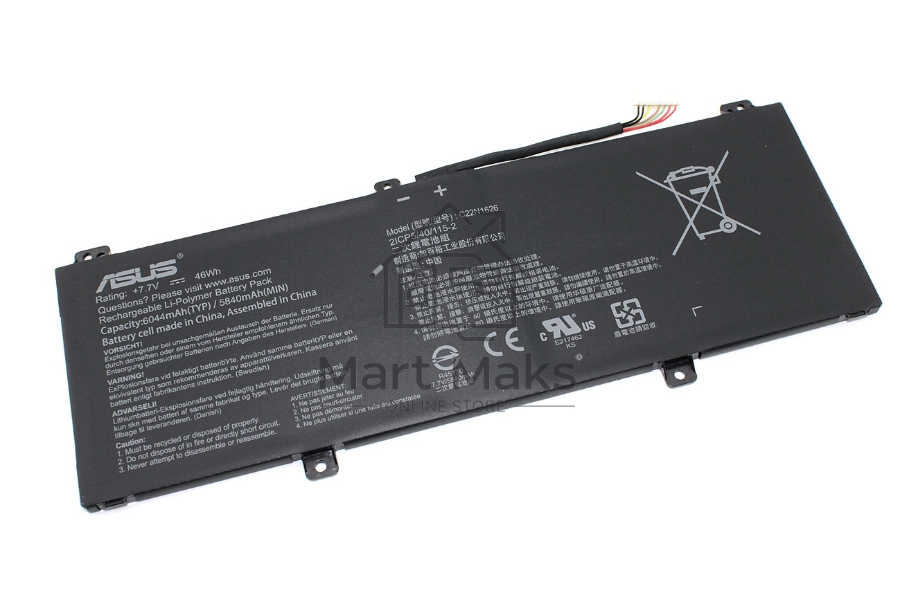Аккумуляторная батарея для ноутбука Asus Chromebook C403NA 7.6V46Wh Orig