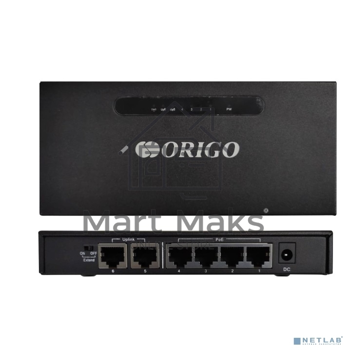 Неуправляемый 6-портовый PoE-коммутатор ORIGO OS1206P/A1A 10/100 Мбит/с