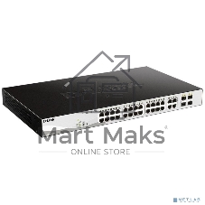 Коммутатор D-Link DGS-1210-28MP/F3A, 24×1 Гбит/с + 4×1 Гбит/с Combo, настраиваемый