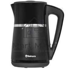 Чайник электрический Sakura SA-2185DBK Premium 1.7 л, дисплей, черный