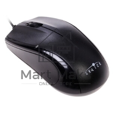 Мышь проводная Oklick 185M черный, 1200 dpi, USB, кнопки - 3