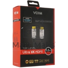 Кабель HDMI 19M/M,ver. 2.1, 8K@60 Hz 1.5m VCOM CG860-1.5M