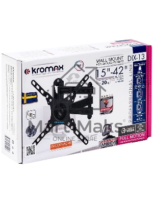 Кронштейн для LED/LCD телевизоров Kromax DIX-13 черный