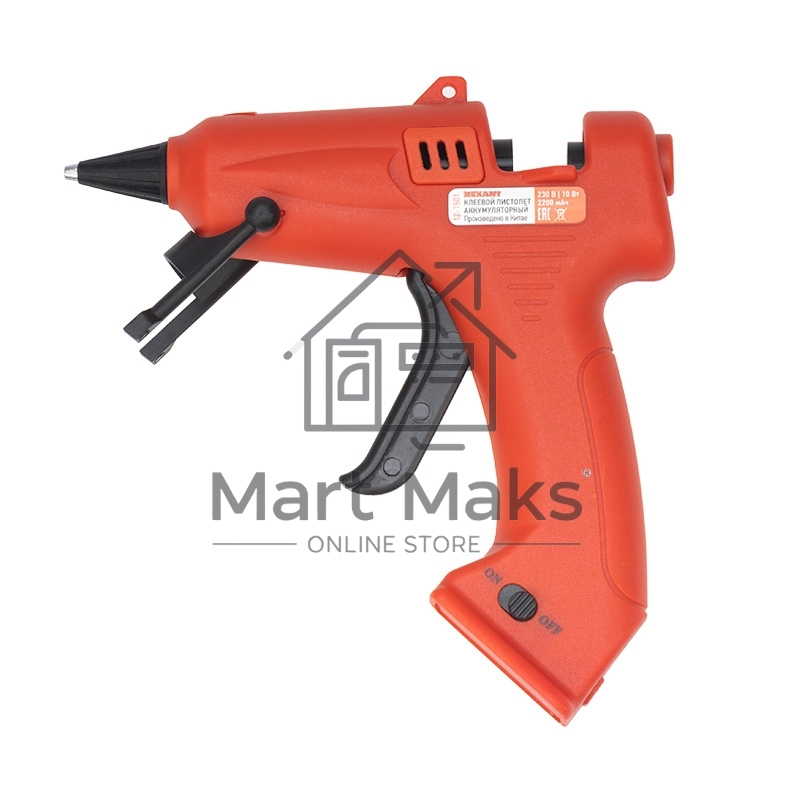 Пистолет клеевой Rexant, 10 Вт, Ø7 мм, 