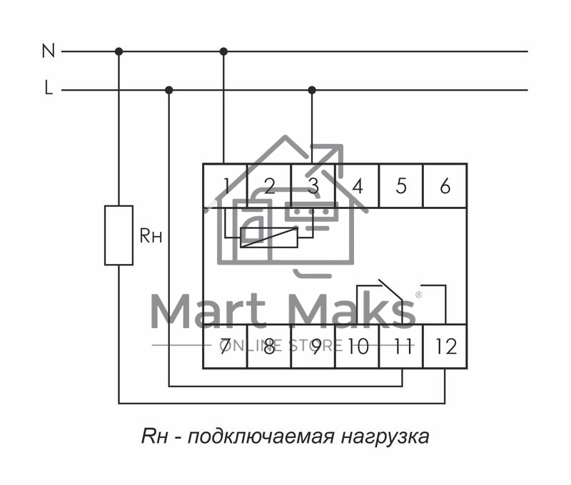 Реле времени PCR-513 (задержка вкл. 230В 8А 1перекл. IP20 монтаж на DIN-рейке) F&F EA02.001.003
