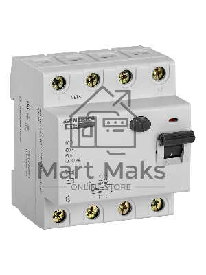 Выключатель дифференциального тока (УЗО) 4п 40А 30мА тип AC ВД1-63 GENERICA ИЭК MDV15-4-040-030