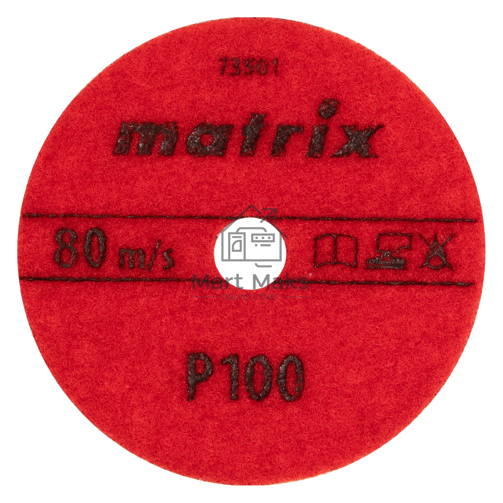 Алмазный гибкий шлифовальный круг Matrix, 100 мм, P 100, сухое шлифование, 5шт.