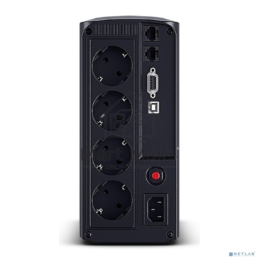 Источник бесперебойного питания UPS CyberPower VP1000ELCD Line-Interactive 1000VA/550W USB/RS-232/RJ11/45 (4 EURO)