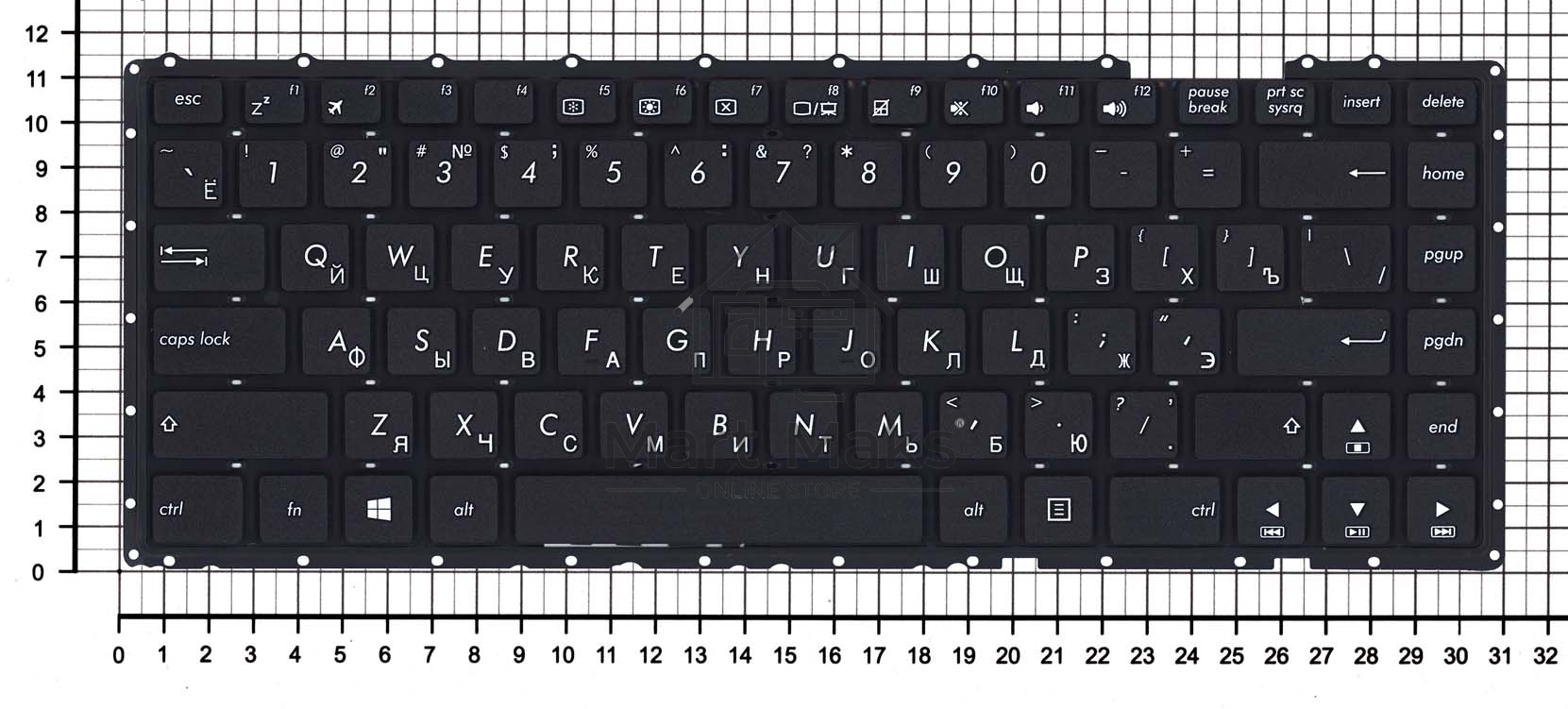 Клавиатура для ноутбука Asus Pro P2440UA черная