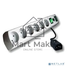 Сетевой фильтр Most RG-U 1.5 м, 6 розеток, белый, коробка