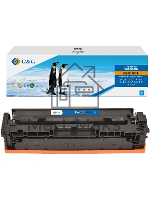 Картридж G&G аналог HP CF531A/205A синий 0.9k с чипом