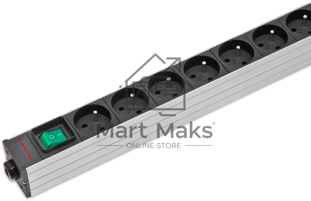 Блок распределения питания Sysmatrix PD 0804.019 гор.размещ. 8xSchuko базовые 10A Schuko 1.8м