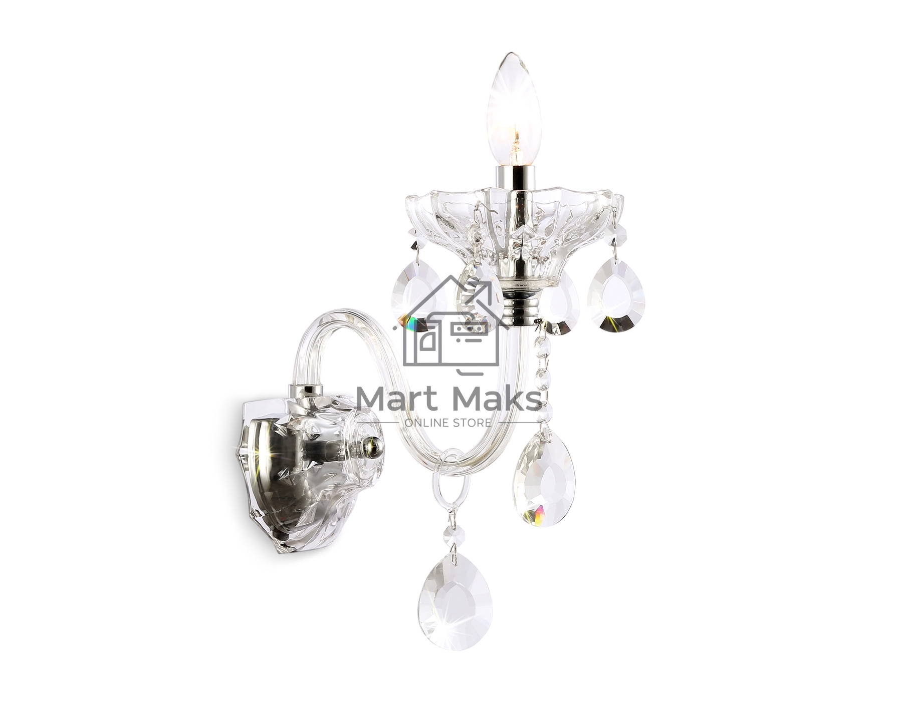 Светильник Ambrella light TR4911 CH/CL хром/прозрачный E14 max 40W 294*160*246