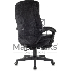 Кресло руководителя Бюрократ T-9950MSG-F Fabric черный Light-20, крестов. пластик, подст. для ног