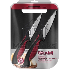 Набор ножей кухонных Rondell Arsenale RD-1975 компл.: 3 предм. разд. дос. черный/красный блистер