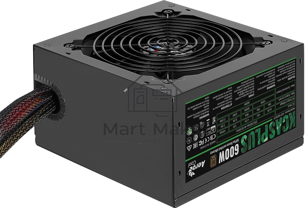 Блок питания Aerocool / Formula KCAS PLUS 600W, 600Вт, 80 PLUS Bronze, 120мм, черный