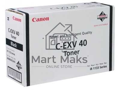 Картридж лазерный Canon C-EXV40 TONER BK EURC-EXV40 3480B006 черный (6000стр.) для Canon iR1133/1133A/1133iF