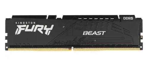 Оперативная память Kingston Fury Beast, DDR5, 32GB (1x32 GB), 5600 MHz, CL36, DIMM, радиатор, черный