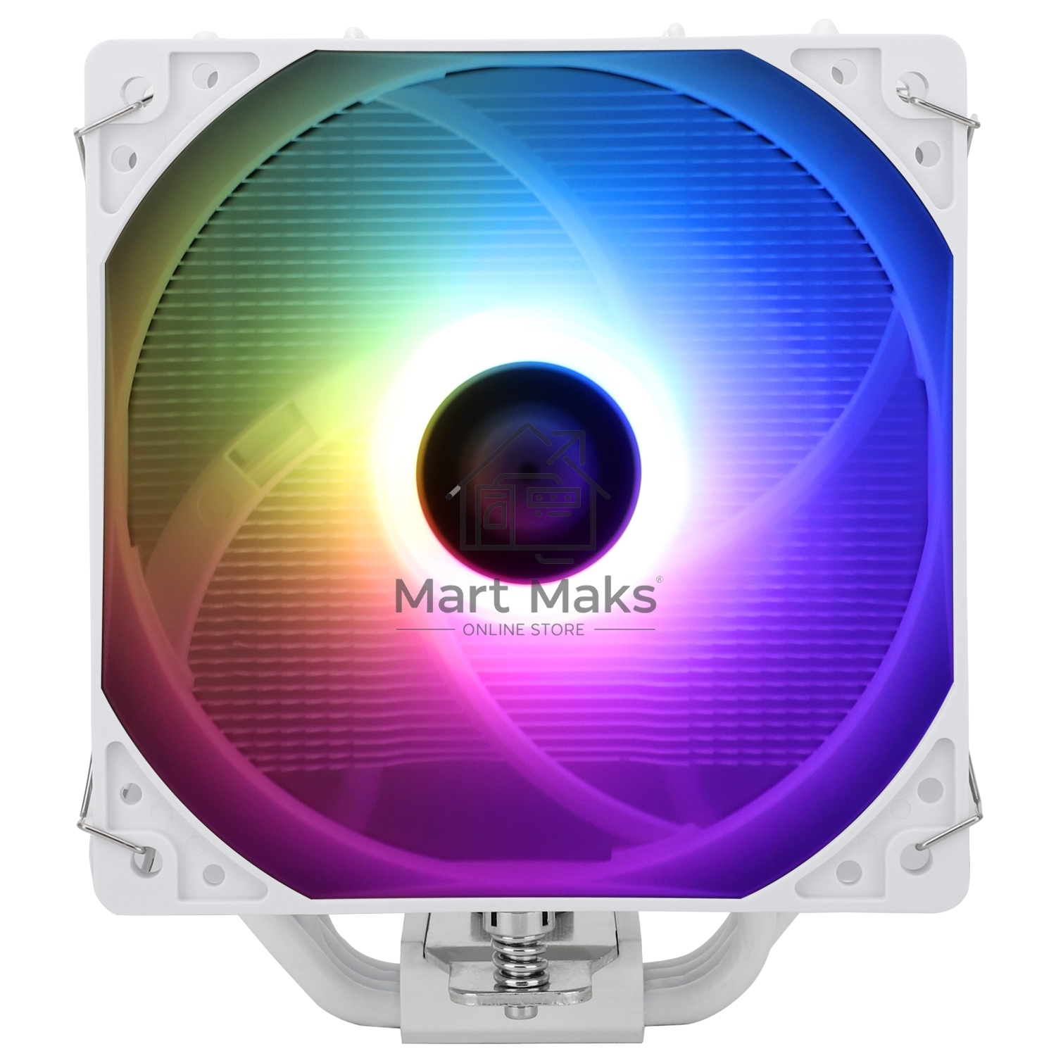 Кулер для процессора Thermalright Assassin X 120 Refined SE белый Argb (4-pin PWM, 148mm, Ni/Cu, 4x6mm, ARGB, 1x120mm, 66.17CFM, 25.6dBA, 1550RPM, S: 1200, 1700, 1851, 115X, AM4, AM5, white)