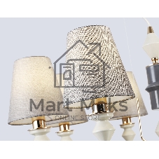 Люстра Ambrella light LH75403/8 GD/GR золото/серый E14*8 max 40W D815*1260