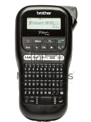 Принтер для наклеек Brother P-Touch PT-H110 (ленты TZe 3,5/6/9/12 мм, 20 мм/с, 180т/д, ручной обрез, лента 12мм/4м, замена PT-H105)