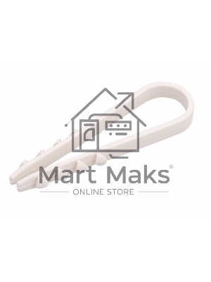 Дюбель-хомут нейлоновый Rexant 5-10 мм, белый, упаковка 100 шт.