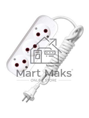 Удлинитель 3х7м без заземл. 6А IP20 У6-639М ПВС 2х0.75 UNIVersal 639М-07