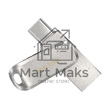 Флешка USB Sandisk Ultra Dual Luxe (SDDDC4-032G-G46), 32Gb, USB 3.2 Gen 1/Type-C, R/W 150/40, серебристый