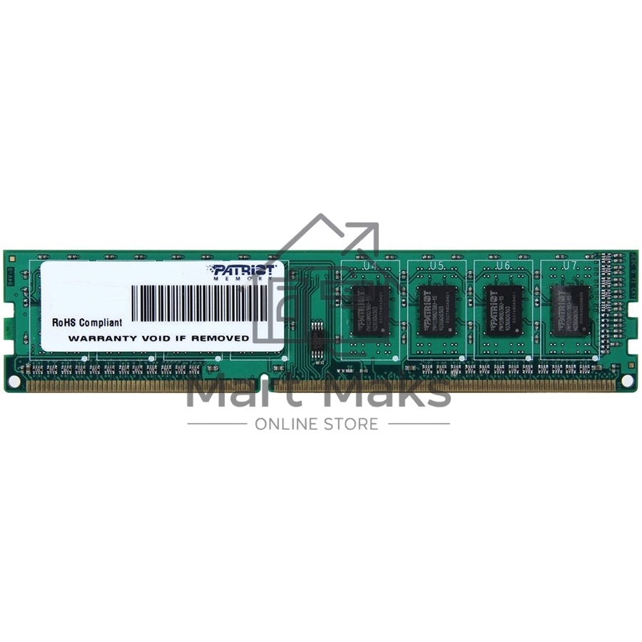 Оперативная память Patriot, DDR3, 4GB (1x4 GB), 1333 MHz, CL9, DIMM