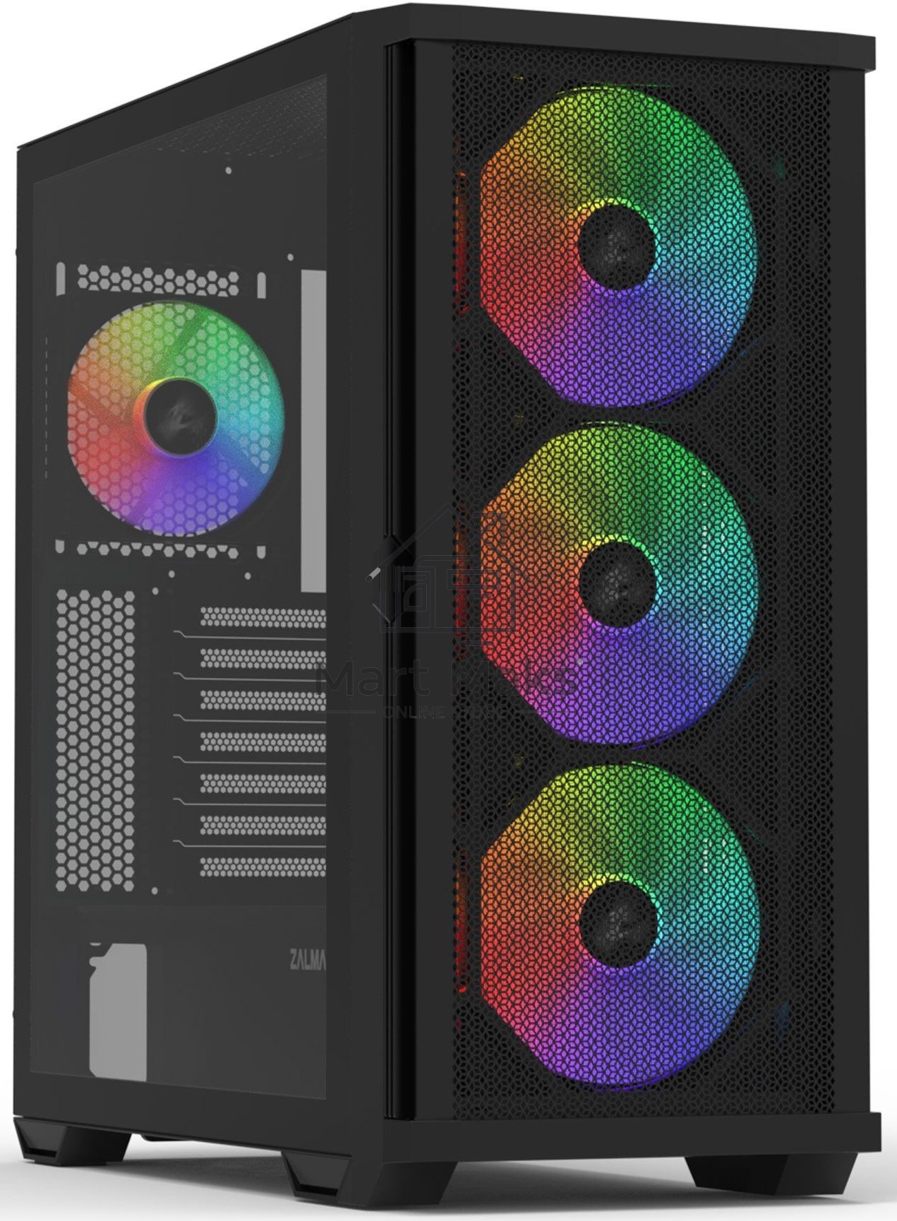 Компьютерный корпус ZALMAN Z10 PLUS, ATX, BLACK, WINDOW, 2x3.5
