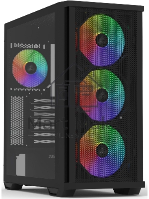 Компьютерный корпус ZALMAN Z10 PLUS, ATX, черный, WINDOW, 2x3.5