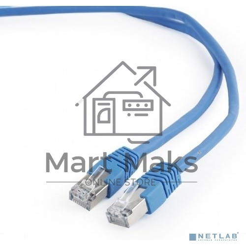 Патч-корд FTP Cablexpert кат.6, 1м, литой, многожильный (черный)