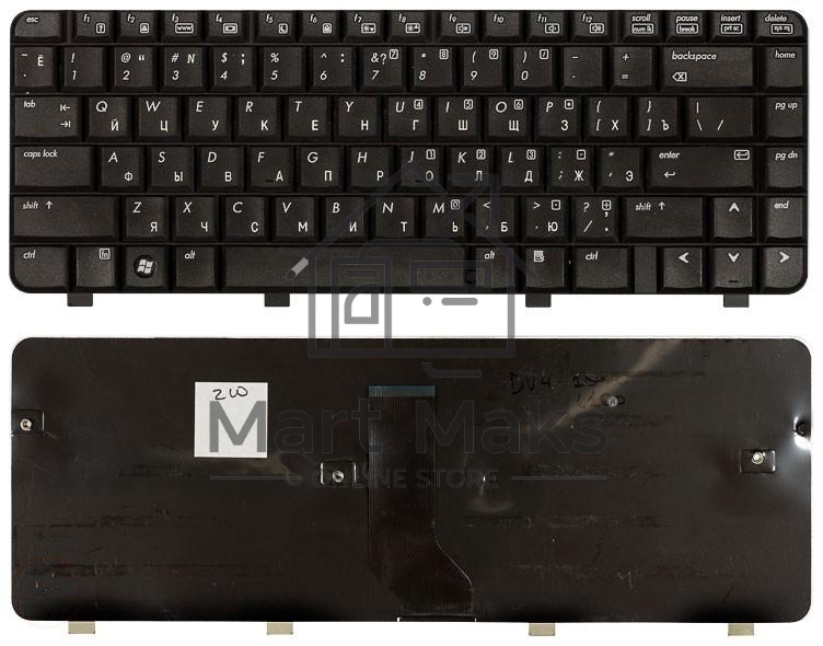 Клавиатура для ноутбука HP Pavilion DV4-1000 черная