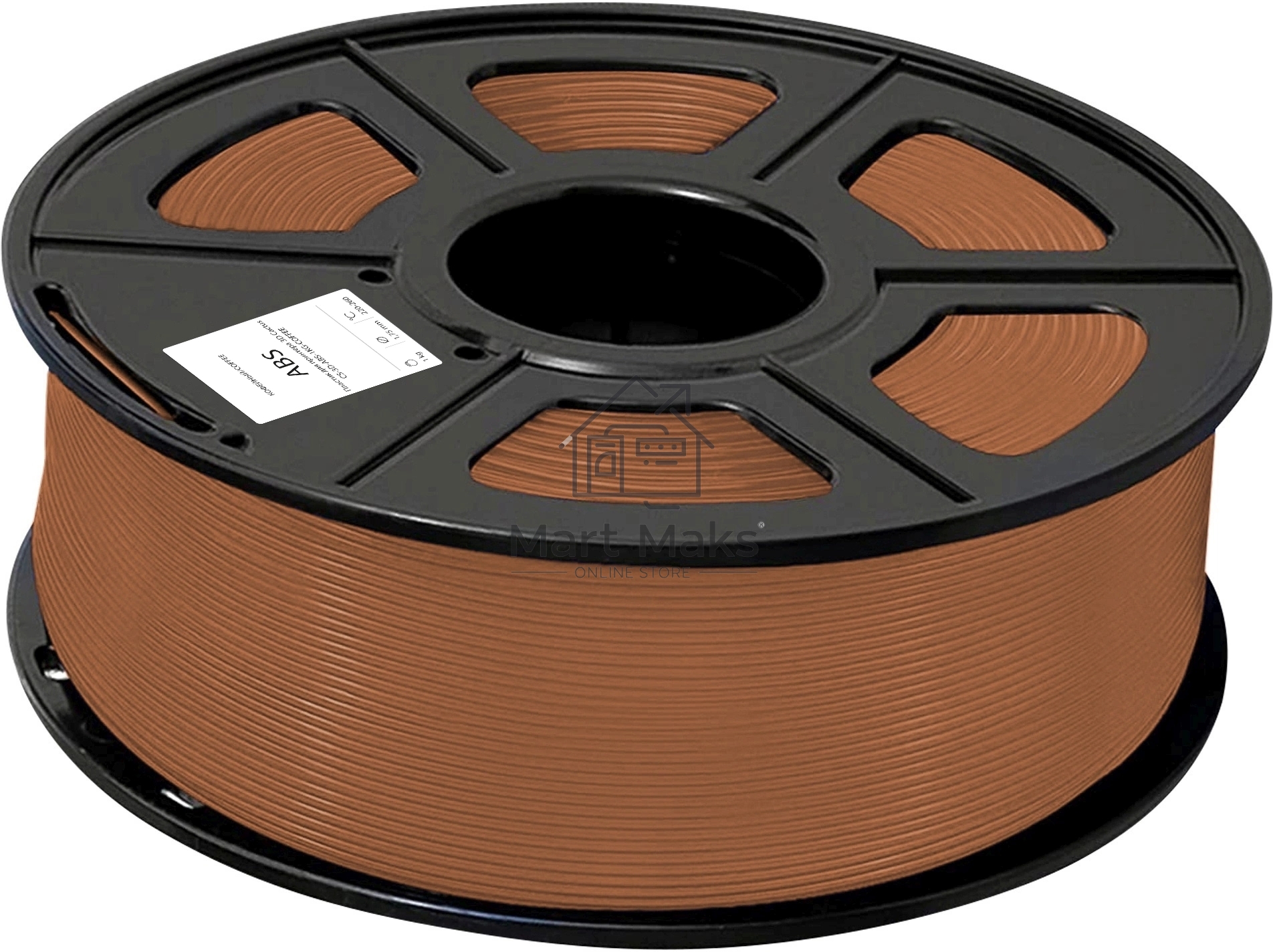 Пластик для принтера 3D Cactus CS-3D-ABS-1KG-COFFEE ABS d1.75мм 1кг L386м 1цв.