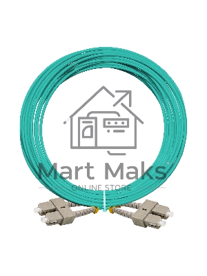 Патч-корд волоконно-оптический ExeGate FC-D-503-SC-SC-10M-LSZH (Шнур ВО MM 50/125 (OM3), SC/UPC-SC/UPC, Duplex, LSZH, 10м)