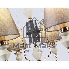 Люстра Ambrella light LH75403/8 GD/GR золото/серый E14*8 max 40W D815*1260