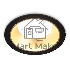 Светильник Ambrella light TN52334 SBK/SGD черный песок/золото песок GX53 max 12W D115*25