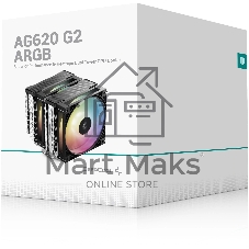 Устройство охлаждения(кулер) Deepcool AG620 G2 ARGB Soc-AM5/AM4/1200/1700/1851 серебристый/черный 4-pin 30.93dB Al+Cu 270W 1046gr Ret (R-AG620-BKAMMG2-G)
