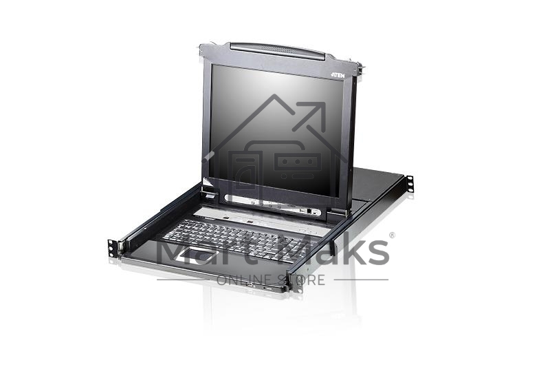 Коммутаторы консоли ATEN SINGLE RAIL 16P PS/2-USB LCDKVMP 17INCH (CL5716MR).
