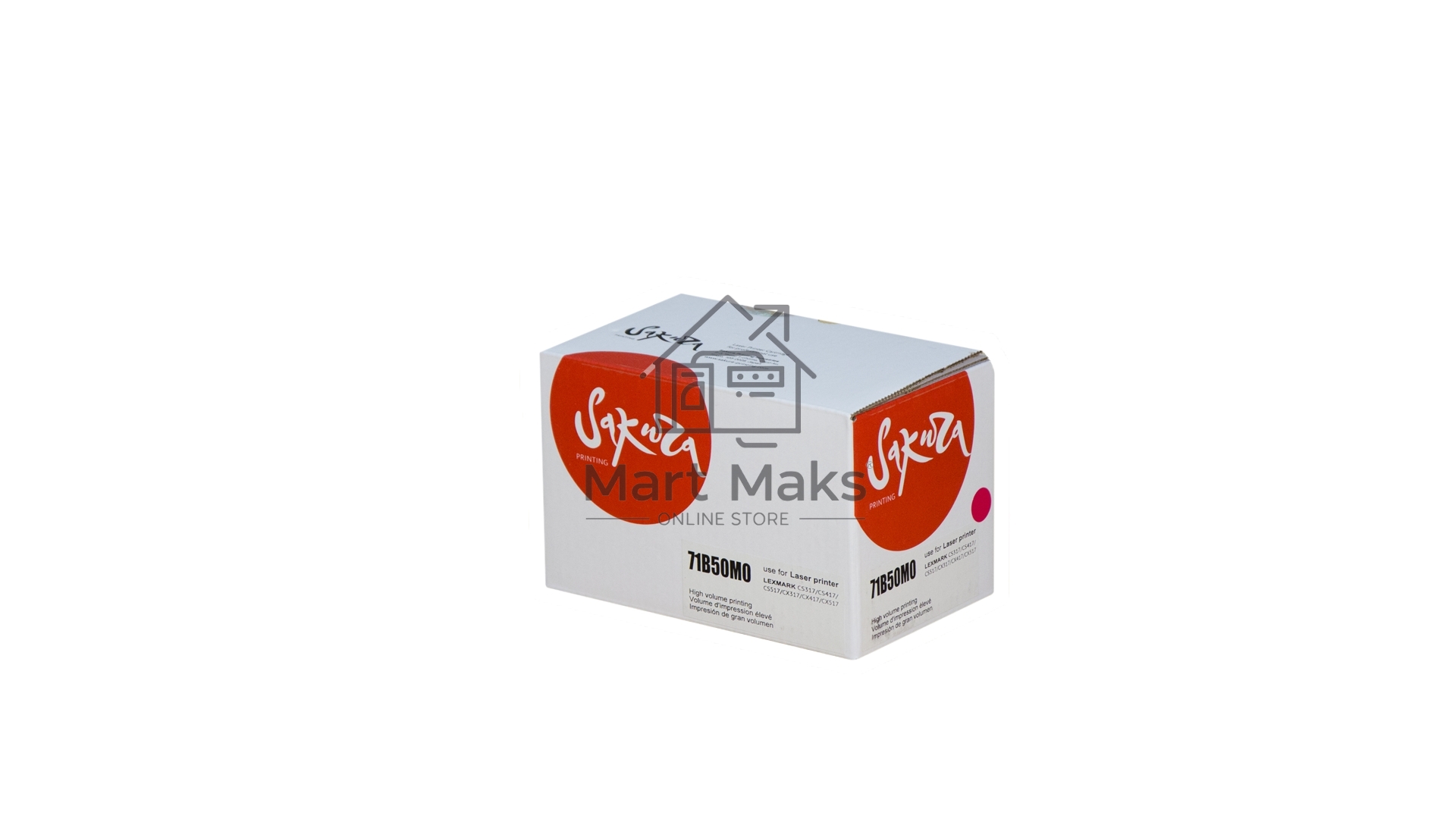 Картридж Sakura 71B50M0 для Lexmark CS317dn/ CS417dn/ CS517de/ CX317dn/ CX417dn/ CX417de/ CX517de, пурпурный, 2300 к.
