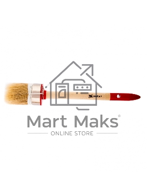 Кисть круглая Профи №10 (40 мм), натуральная щетина, деревянная ручка MTX 82047