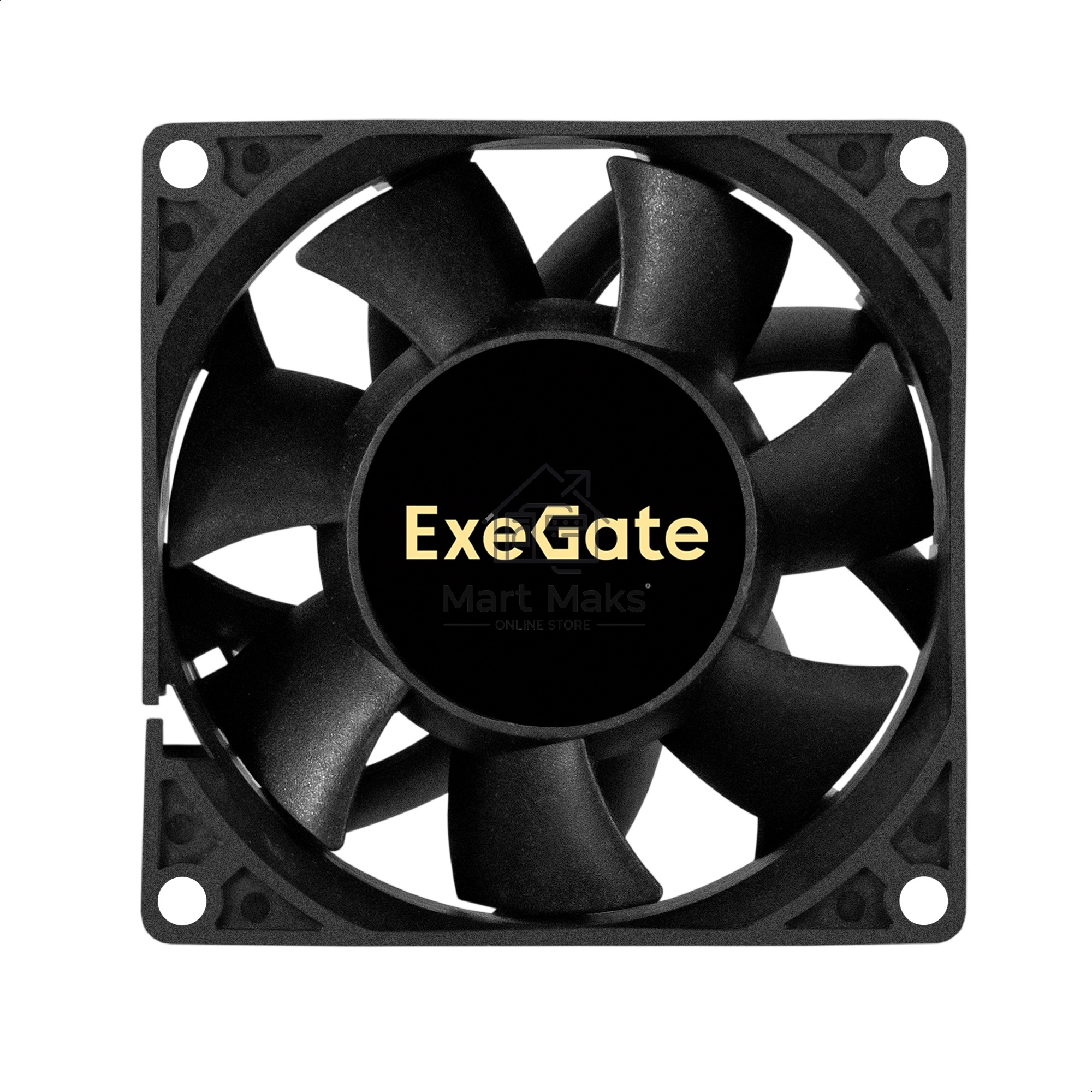 Вентилятор для корпуса ExeGate EX08038S3P-24 черный, 80 мм, 4500 об/мин, 43.2 дБ, 3 pin
