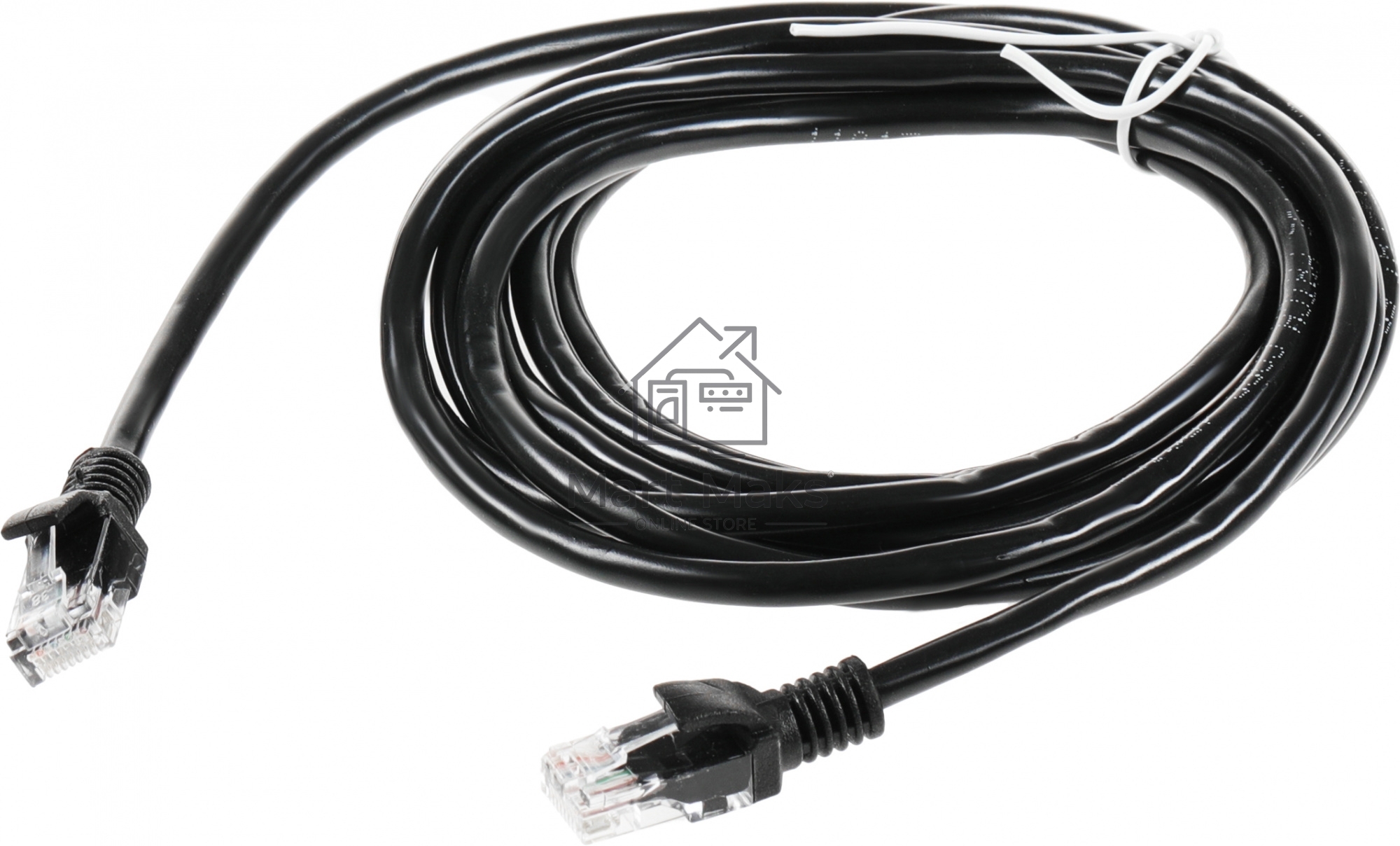 Патч-корд UTP Cablexpert PP12-3M/BK 5e, 3м, литой, многожильный (черный)