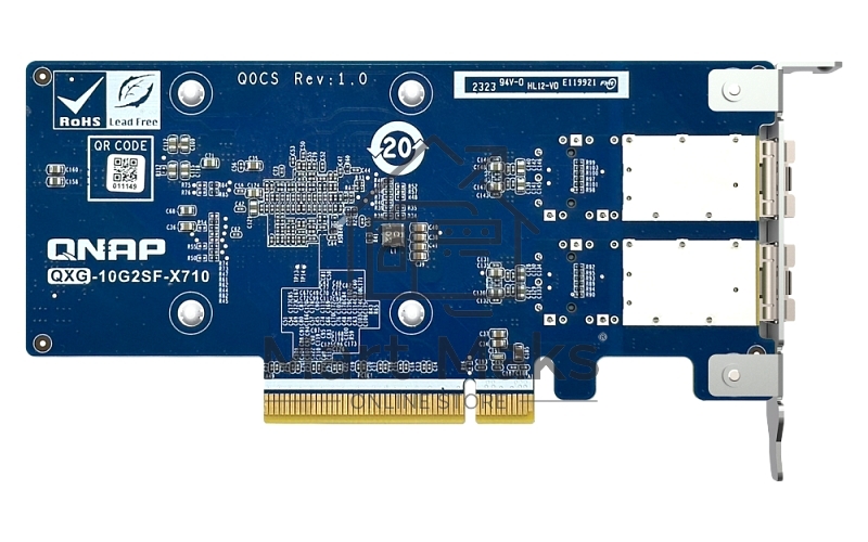 Сетевая карта QNAP Expansion Card QXG-10G2SF-X710 PCIe Gen3 x8 2x10GbE(SFP+)