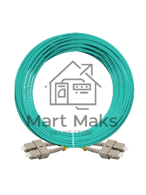 Патч-корд волоконно-оптический ExeGate FC-D-503-SC-SC-15M-LSZH (Шнур ВО MM 50/125 (OM3), SC/UPC-SC/UPC, Duplex, LSZH, 15м)