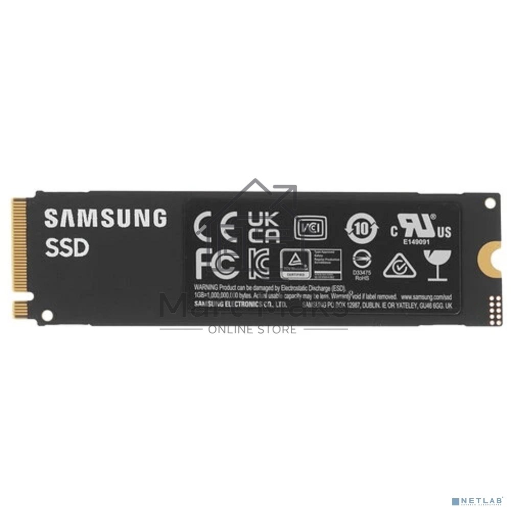 Накопитель SSD Samsung 990 EVO Plus, 1024 ГБ, M.2 2280, PCIe 4.0 x4, NVMe, R/W 7150/6300