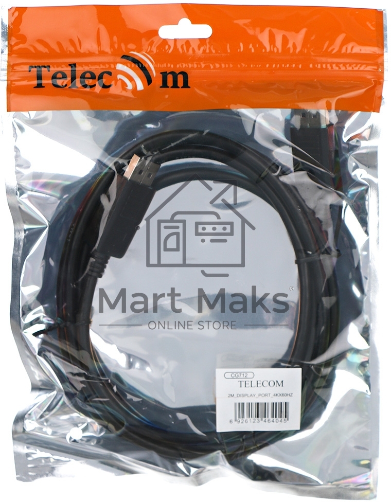 Кабель соединительный DP-DP 1.2V 4K@60Hz  2м Telecom <CG712-2M>